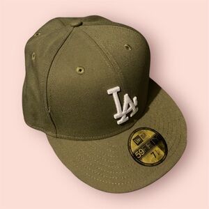 New Era Olive and Black LA 59FIFTY Cap